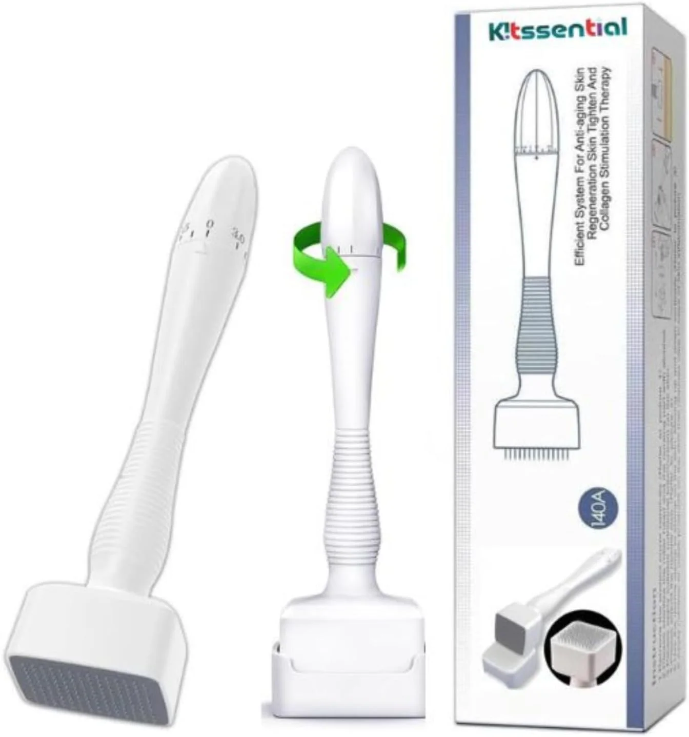 کیتسنشیال® 140 درما استامپ میکرونیدلینگ تیتانیومی قابل تنظیم - درما استامپ میکرونیدل برای صورت، مو، ریش و پوست سر - جایگزین درمارولر برای مراقبت از پوست - درما استامپ برای استفاده خانگی بدن (مو و ریش) کیتسنشیال® 140 درما استامپ میکرونیدلینگ تیتانیومی قابل تنظیم - درما استامپ میکرونیدل برای صورت، مو، ریش و پوست سر - جایگزین درمارولر برای مراقبت از پوست - درما استامپ برای استفاده خانگی بدن (مو و ریش)