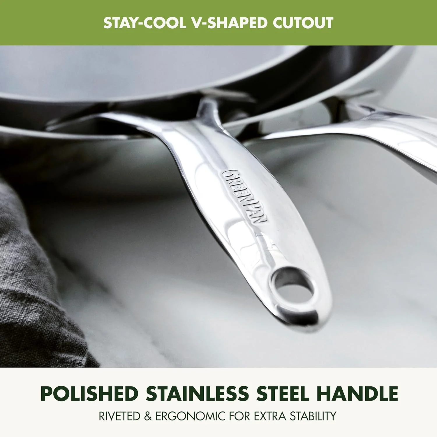 تابه استیل ضد زنگ 20 سانتی متری گرین پن والنسیا پرو، مناسب برای اجاق های القایی، سه لایه آینه ای، نچسب سرامیکی بدون PFAS و PFOA، ظروف پخت و پز چند لایه، قابل شستشو در ماشین ظرفشویی، قابل استفاده در فر و گریل تابه استیل ضد زنگ 20 سانتی متری گرین پن والنسیا پرو، مناسب برای اجاق های القایی، سه لایه آینه ای، نچسب سرامیکی بدون PFAS و PFOA، ظروف پخت و پز چند لایه، قابل شستشو در ماشین ظرفشویی، قابل استفاده در فر و گریل