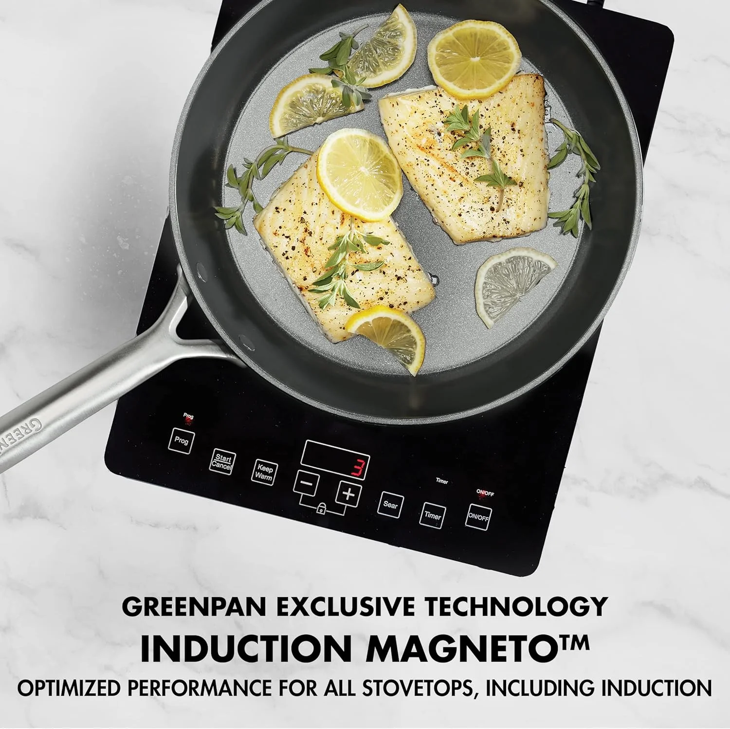 ست تابه سرامیکی نچسب 2 تکه GreenPan GP5 با روکش سخت آنودایز شده، سایز 9.5 و 11 اینچ، مقاوم در برابر خراش، سطح صاف، مناسب برای اجاق های القایی، دسته با روکش آینه ای، قابل استفاده در فر، بدون PFAS، رنگ طوسی ست تابه سرامیکی نچسب 2 تکه GreenPan GP5 با روکش سخت آنودایز شده، سایز 9.5 و 11 اینچ، مقاوم در برابر خراش، سطح صاف، مناسب برای اجاق های القایی، دسته با روکش آینه ای، قابل استفاده در فر، بدون PFAS، رنگ طوسی