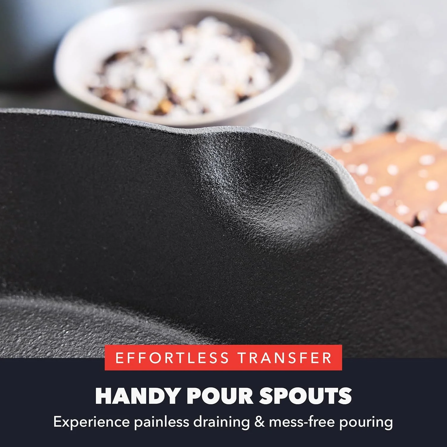 ست تابه چدنی از قبل چاشنی شده 8 و 10 اینچی GreenPan x Bobby Flay، درجه حرفه ای سنگین، دارای دهانه های ریختن، مناسب برای اجاق القایی، فر، کباب پز، قابل استفاده در داخل و خارج از منزل، مشکی ست تابه چدنی از قبل چاشنی شده 8 و 10 اینچی GreenPan x Bobby Flay، درجه حرفه ای سنگین، دارای دهانه های ریختن، مناسب برای اجاق القایی، فر، کباب پز، قابل استفاده در داخل و خارج از منزل، مشکی