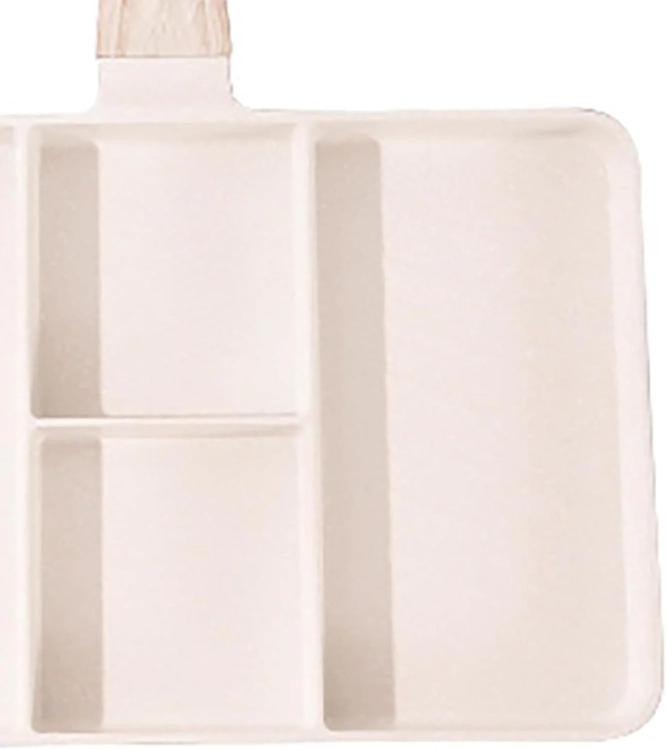 تابه گریل صبحانه تقسیم شده نچسب Maommadio برای اجاق گاز، تابه صبحانه 4 قسمتی برای سرخ کردن تخم مرغ و استیک (سفید)