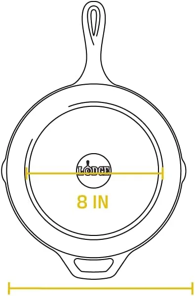 تابه چدنی لاج از قبل روغن کاری شده/ماهی تابه، مشکی، 10.25 اینچ، گرد، چدن، L8Sk3