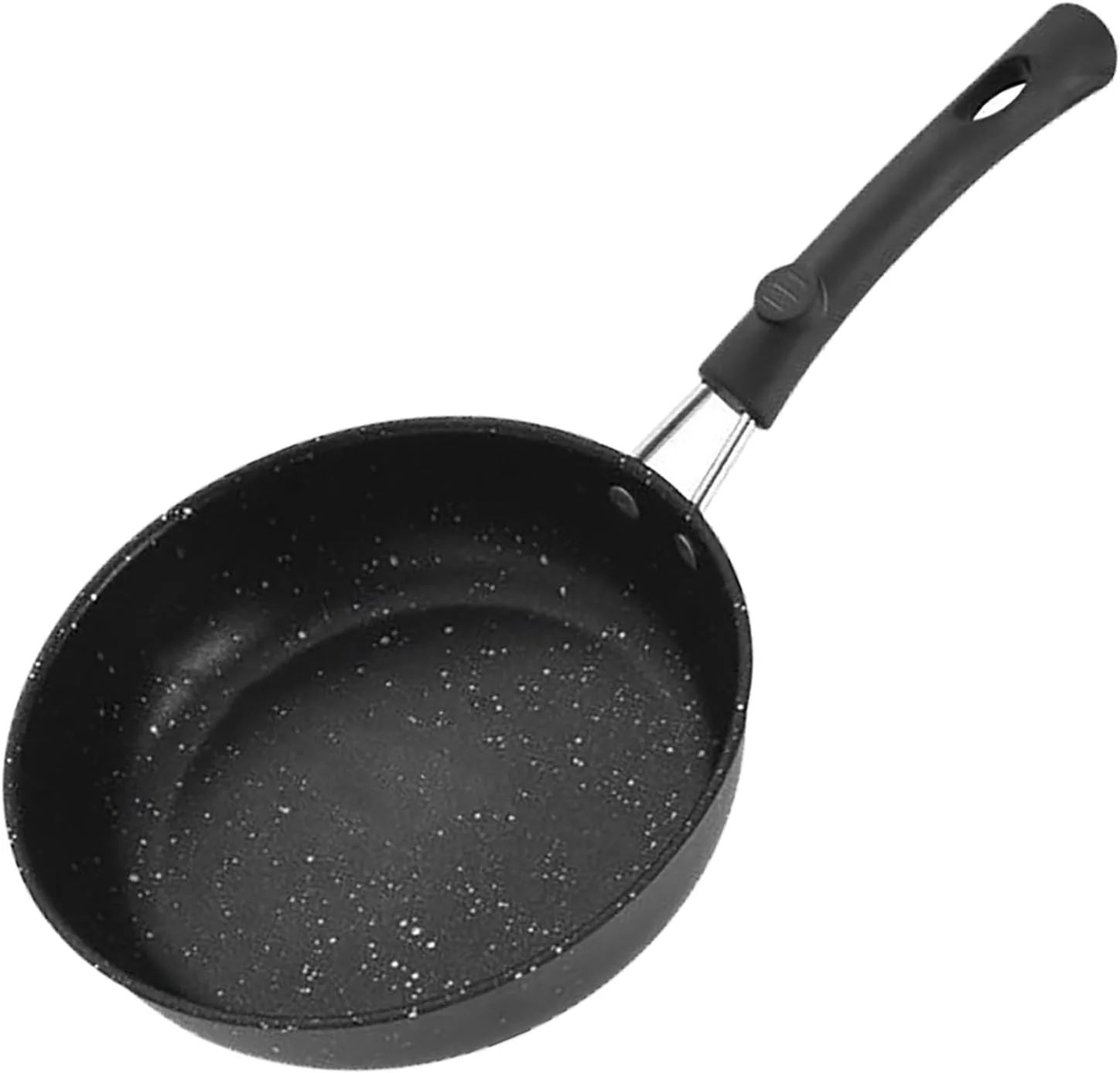 تابه نچسب نورنسی برای تخم مرغ، تابه کوچک املت برای فر گریل، تابه کف صاف برای سرخ کردن پنکیک، استیک و تخم مرغ، سازگار با اجاق گاز و القایی (14 سانتی متر)