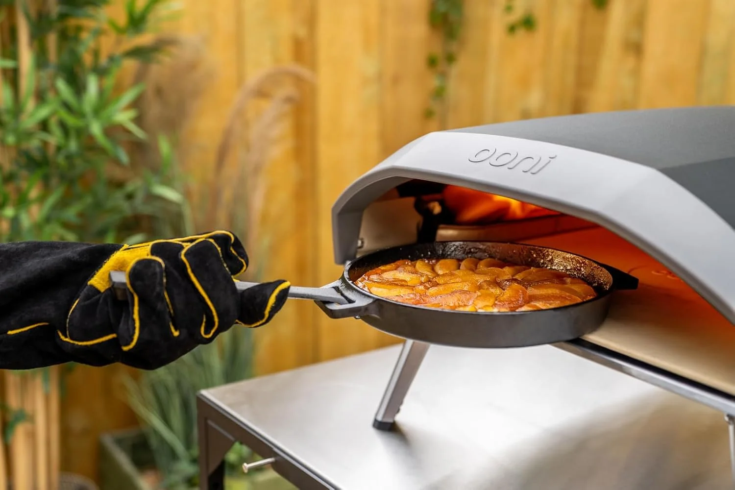 تابه چدنی اونی - تابه چدنی گرد 9 اینچی با دسته جداشدنی و سه پایه استیل ضد زنگ، تابه سرخ کردنی چدنی، ظروف پخت و پز نچسب از قبل چاشنی شده، لوازم جانبی فر پیتزا و باربیکیو