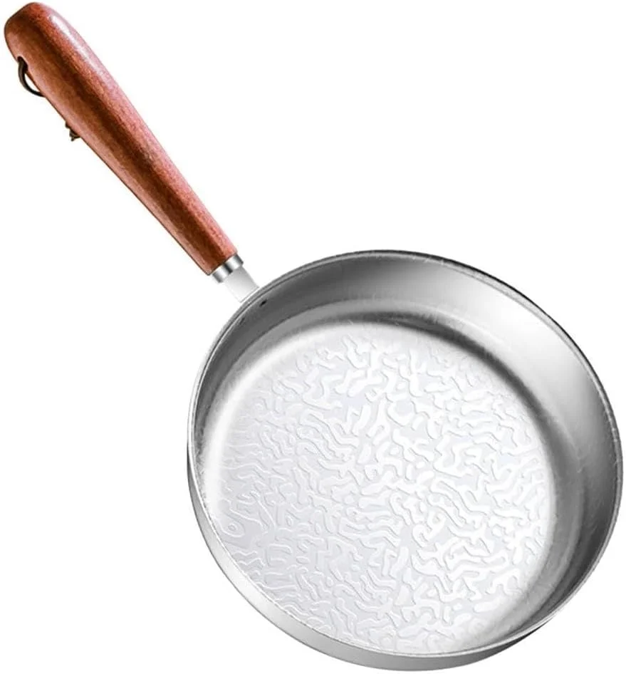 تابه کوچک نچسب 12 سانتی متری برای تخم مرغ و پنکیک، تابه کوچک قابل حمل با دسته، ایده آل برای آشپزی در آشپزخانه، کمپینگ، مسافرت، تابه کوچک سبک وزن