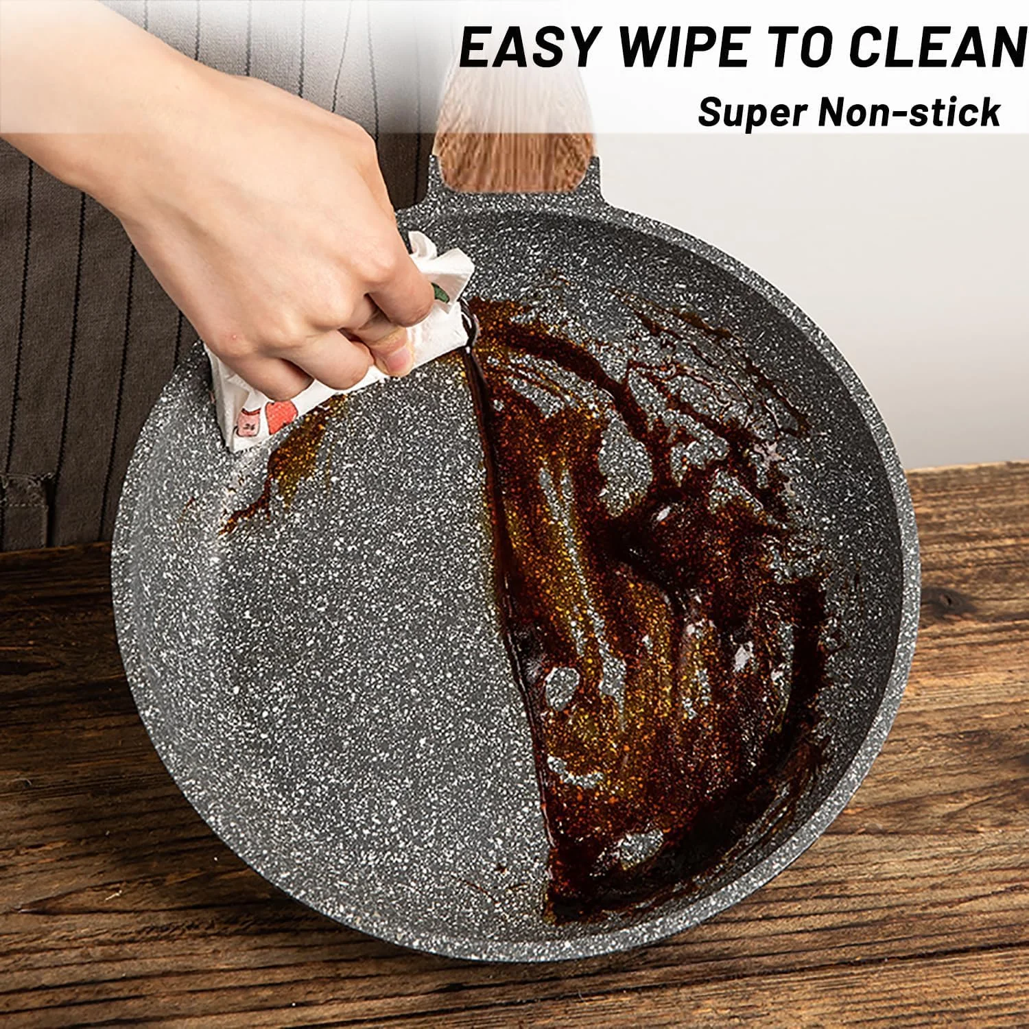 تابه نچسب، تابه گریل 28 سانتی متری با پوشش گرانیتی سوئیسی، تابه املت، تابه سنگی سالم، تابه سرآشپز، فاقد PFOA تابه نچسب، تابه گریل 28 سانتی متری با پوشش گرانیتی سوئیسی، تابه املت، تابه سنگی سالم، تابه سرآشپز، فاقد PFOA