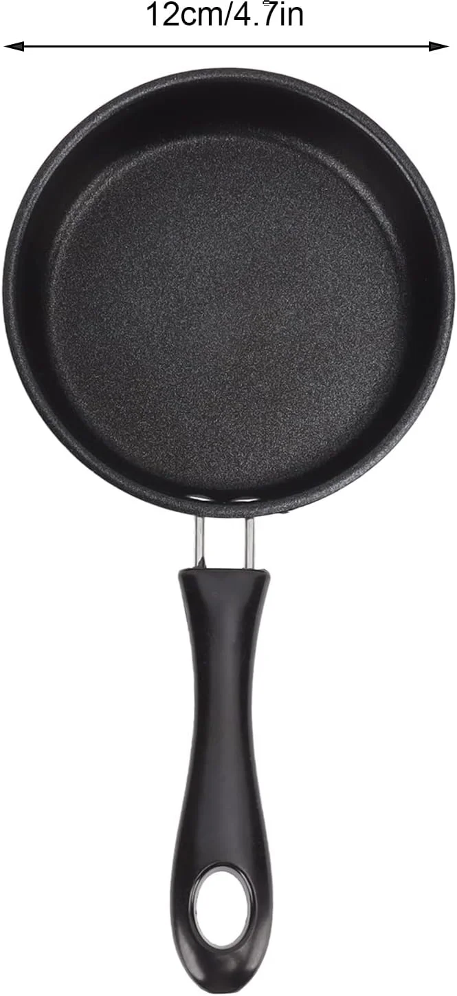 تابه نچسب القایی، با دسته راحت، تابه تخم مرغ و املت، تابه استیل، تابه سرخ کردنی، مناسب برای اجاق برقی و گازی (12 سانتی متر)