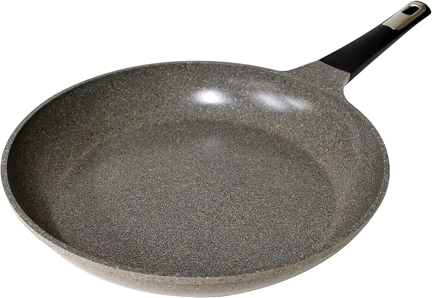 تابه نچسب سرامیکی 26 سانتی متری نیوفلم مدل تیلی، تابه املت، تابه سنگی بزرگ و سالم بدون PFOA برای پخت و پز روزمره در آشپزخانه، قابل شستشو در ماشین ظرفشویی - مرمر بژ