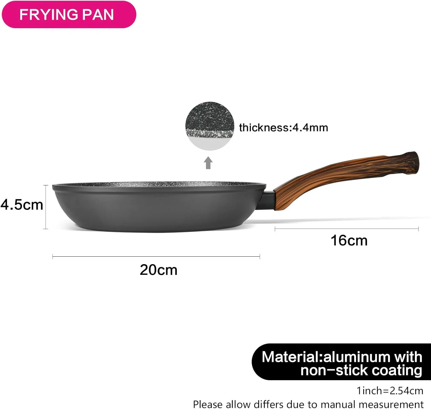تابه نچسب 20 سانتی متری فیسمن، تابه سری کاپلا، دسته چوبی ضد لغزش، سازگار با اجاق القایی، تابه املت، عالی برای ماهی، گوشت، تفت دادن سبزیجات تابه نچسب 20 سانتی متری فیسمن، تابه سری کاپلا، دسته چوبی ضد لغزش، سازگار با اجاق القایی، تابه املت، عالی برای ماهی، گوشت، تفت دادن سبزیجات