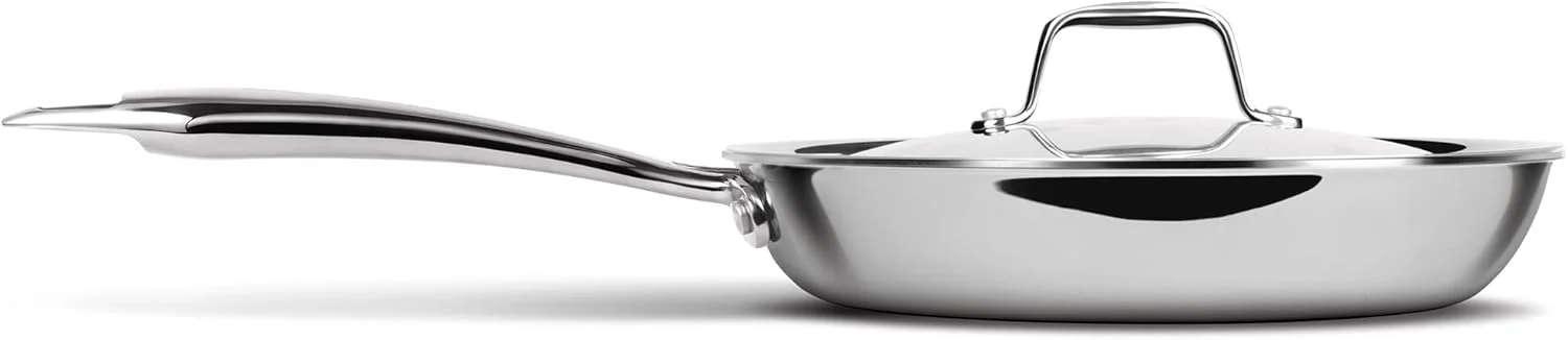 تابه میلتون Pro cook سایز 20 سانتی متر، استیل ضد زنگ سه لایه با درب، 1.2 لیتر، تابه برای کاری، سرخ کردنی، املت، تابه سس، مناسب برای اجاق گاز و اجاق القایی تابه میلتون Pro cook سایز 20 سانتی متر، استیل ضد زنگ سه لایه با درب، 1.2 لیتر، تابه برای کاری، سرخ کردنی، املت، تابه سس، مناسب برای اجاق گاز و اجاق القایی