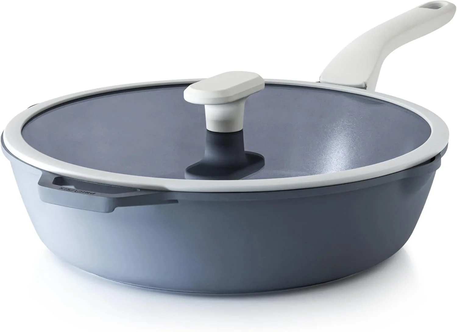 تابه سوتایز سرامیکی نچسب PRICUSIS با درب (4.5 لیتر، 30 سانتیمتر)، تابه سرخ کن عمیق بدون مواد سمی، تابه سرخ کردنی چند منظوره نچسب، تابه گریل، بدون PTFE، PFOA و PFAS، سازگار با تمام اجاق گازها.