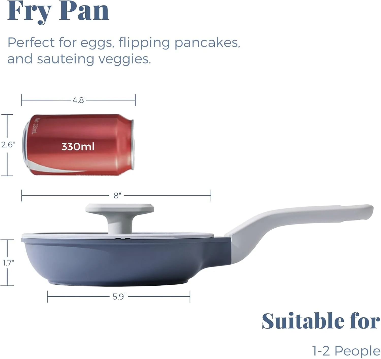 تابه سرامیکی نچسب پریکوسیس با درب، تابه نچسب غیر سمی، تابه تخم مرغ سالم، تابه املت نچسب، تابه سرآشپز، بدون PTFE PFOA & PFAS، سازگار با القایی (8 اینچ با درب) تابه سرامیکی نچسب پریکوسیس با درب، تابه نچسب غیر سمی، تابه تخم مرغ سالم، تابه املت نچسب، تابه سرآشپز، بدون PTFE PFOA & PFAS، سازگار با القایی (8 اینچ با درب)