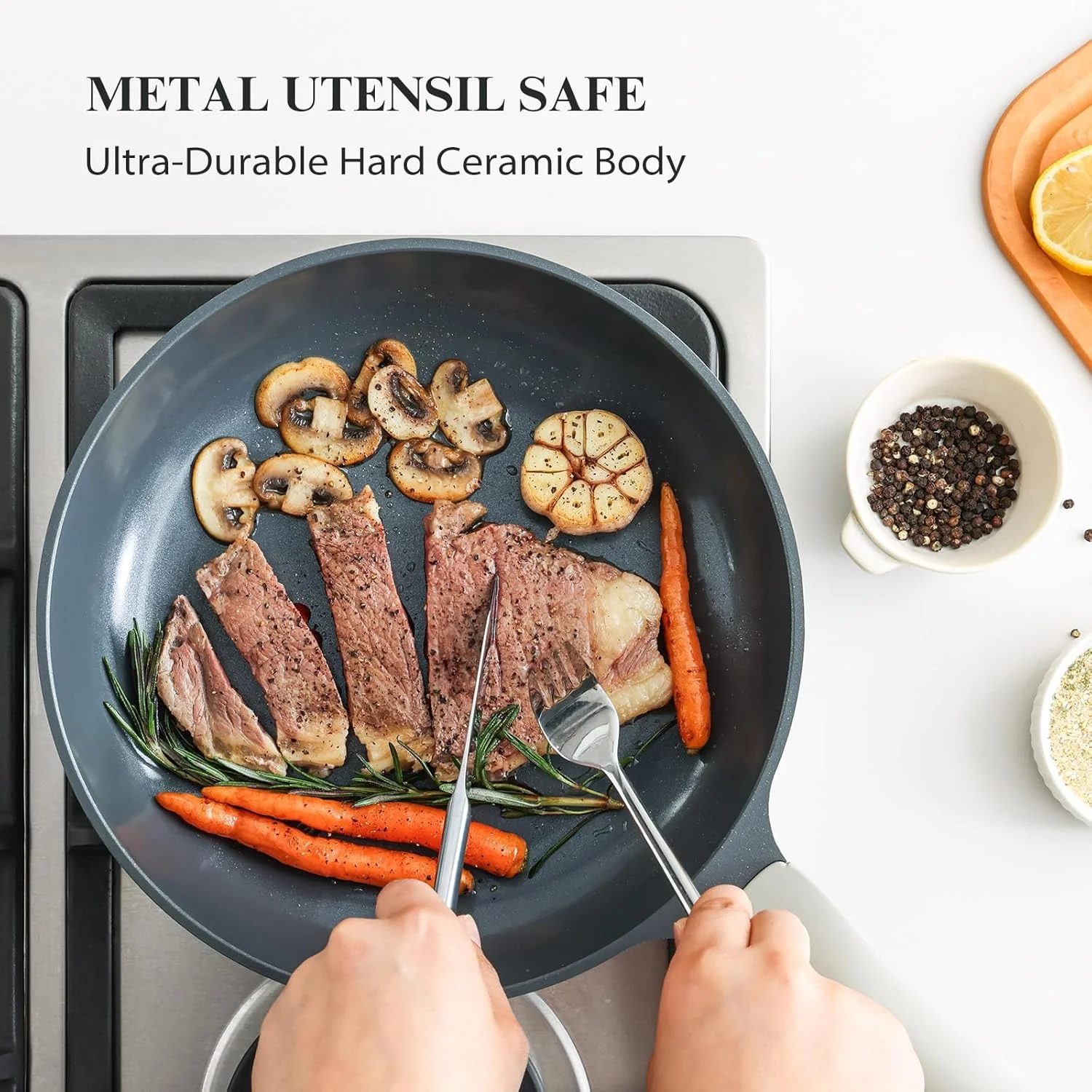 تابه سرامیکی نچسب پریکوسیس با درب، تابه نچسب غیر سمی، تابه تخم مرغ سالم، تابه املت نچسب، تابه سرآشپز، بدون PTFE PFOA & PFAS، سازگار با القایی (8 اینچ با درب) تابه سرامیکی نچسب پریکوسیس با درب، تابه نچسب غیر سمی، تابه تخم مرغ سالم، تابه املت نچسب، تابه سرآشپز، بدون PTFE PFOA & PFAS، سازگار با القایی (8 اینچ با درب)