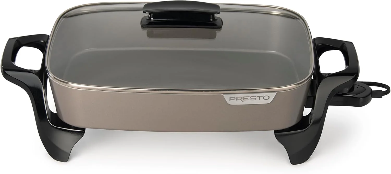 تابه برقی 16 اینچی پرتو، سرامیک خاکستری