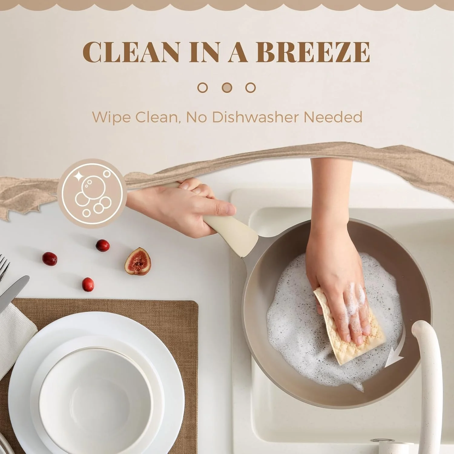 تابه سرامیکی نچسب 10 اینچی PRICUSIS، تابه نچسب غیر سمی، تابه تخم مرغ سالم، تابه املت نچسب، تابه آشپز، فاقد PTFE PFOA & PFAS، سازگار با القایی، زردآلویی تابه سرامیکی نچسب 10 اینچی PRICUSIS، تابه نچسب غیر سمی، تابه تخم مرغ سالم، تابه املت نچسب، تابه آشپز، فاقد PTFE PFOA & PFAS، سازگار با القایی، زردآلویی