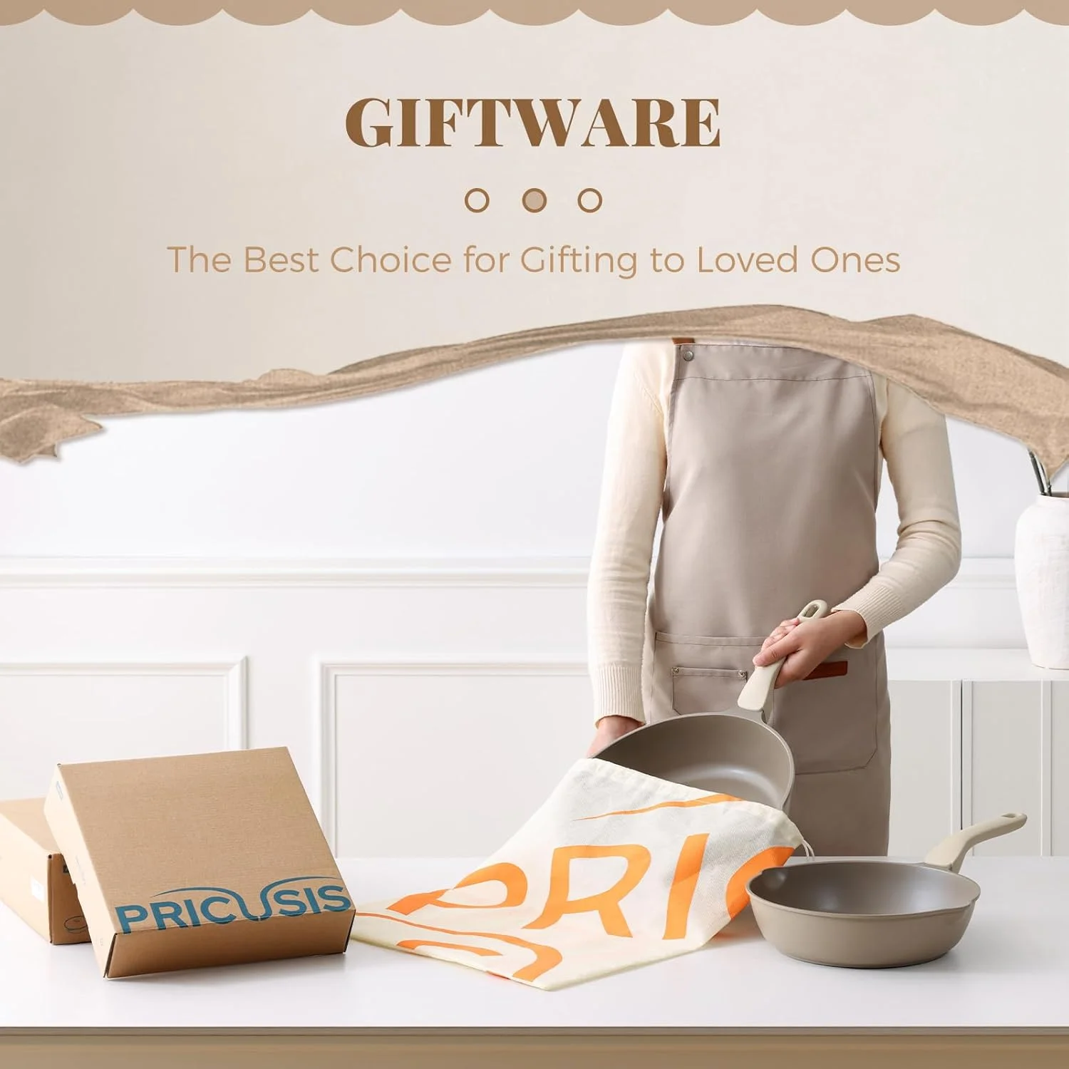 تابه سرامیکی نچسب 10 اینچی PRICUSIS، تابه نچسب غیر سمی، تابه تخم مرغ سالم، تابه املت نچسب، تابه آشپز، فاقد PTFE PFOA & PFAS، سازگار با القایی، زردآلویی تابه سرامیکی نچسب 10 اینچی PRICUSIS، تابه نچسب غیر سمی، تابه تخم مرغ سالم، تابه املت نچسب، تابه آشپز، فاقد PTFE PFOA & PFAS، سازگار با القایی، زردآلویی