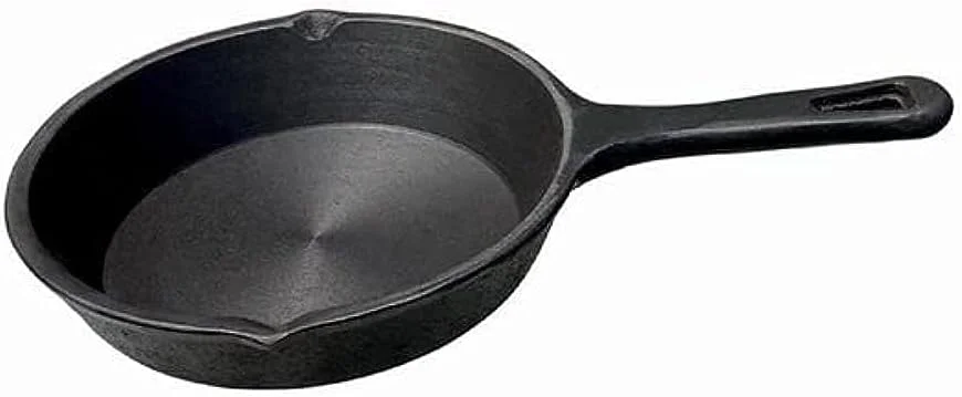 تابه چدنی آیدا از پیش روغنکاری شده مناسب نیمرو/سرخکردن/تادکا/املت | بدون مواد سمی | مشکی (وزن: 1.25 کیلوگرم، قطر: 15 سانتیمتر) تابه چدنی آیدا از پیش روغنکاری شده مناسب نیمرو/سرخکردن/تادکا/املت | بدون مواد سمی | مشکی (وزن: 1.25 کیلوگرم، قطر: 15 سانتیمتر)