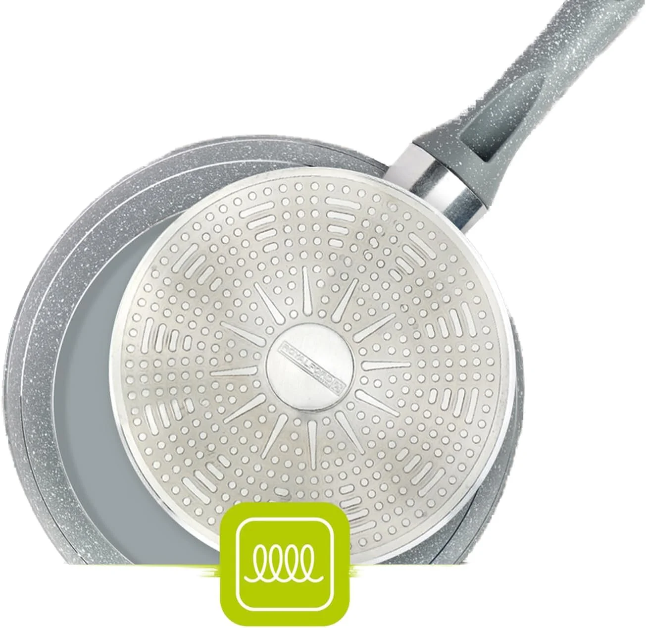 تابه رویال فورد با پوشش مرمر بادوام، 26 سانتی متر - تابه سرخ کردنی/تفت دهنده نچسب ایمن برای اجاق های القایی، ساختار آلومینیوم فورج شده - کف القایی 3.8 میلی متری - تابه ماهیتابه تابه رویال فورد با پوشش مرمر بادوام، 26 سانتی متر - تابه سرخ کردنی/تفت دهنده نچسب ایمن برای اجاق های القایی، ساختار آلومینیوم فورج شده - کف القایی 3.8 میلی متری - تابه ماهیتابه