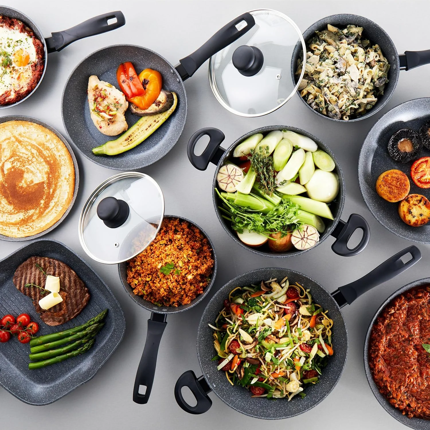 تابه کرپ و پنکیک راسل هابز RH02852EU7 با روکش طرح سنگ مرمر متالیک - تابه تخت نچسب 25 سانتیمتری/9.8 اینچی برای املت، چاپاتی، روتی، مناسب برای اجاقهای القایی، دسته با روکش نرم، آلومینیوم فورج شده تابه کرپ و پنکیک راسل هابز RH02852EU7 با روکش طرح سنگ مرمر متالیک - تابه تخت نچسب 25 سانتیمتری/9.8 اینچی برای املت، چاپاتی، روتی، مناسب برای اجاقهای القایی، دسته با روکش نرم، آلومینیوم فورج شده