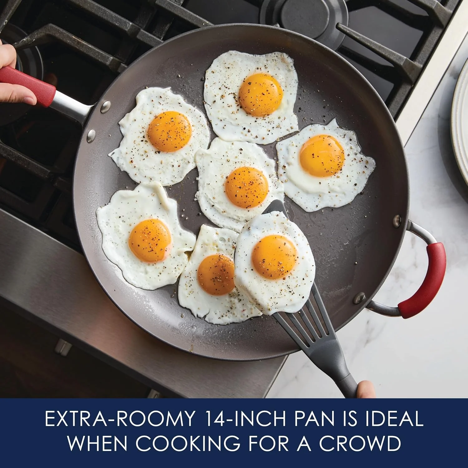 Rachael Ray Nonstick Skillet 14 Inch Gray 87631