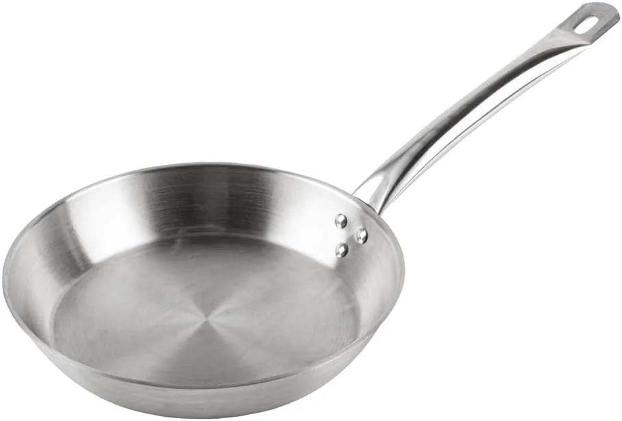 تابه استیل ضد زنگ رستوران ور سایز 10 اینچ مناسب برای اجاق های القایی، تابه کوچک - نچسب - سنگین، حرفه ای، مناسب مصارف تجاری - بسته 1 عددی - مت لوکس - تابه استیل ضد زنگ رستوران ور سایز 10 اینچ مناسب برای اجاق های القایی، تابه کوچک - نچسب - سنگین، حرفه ای، مناسب مصارف تجاری - بسته 1 عددی - مت لوکس -