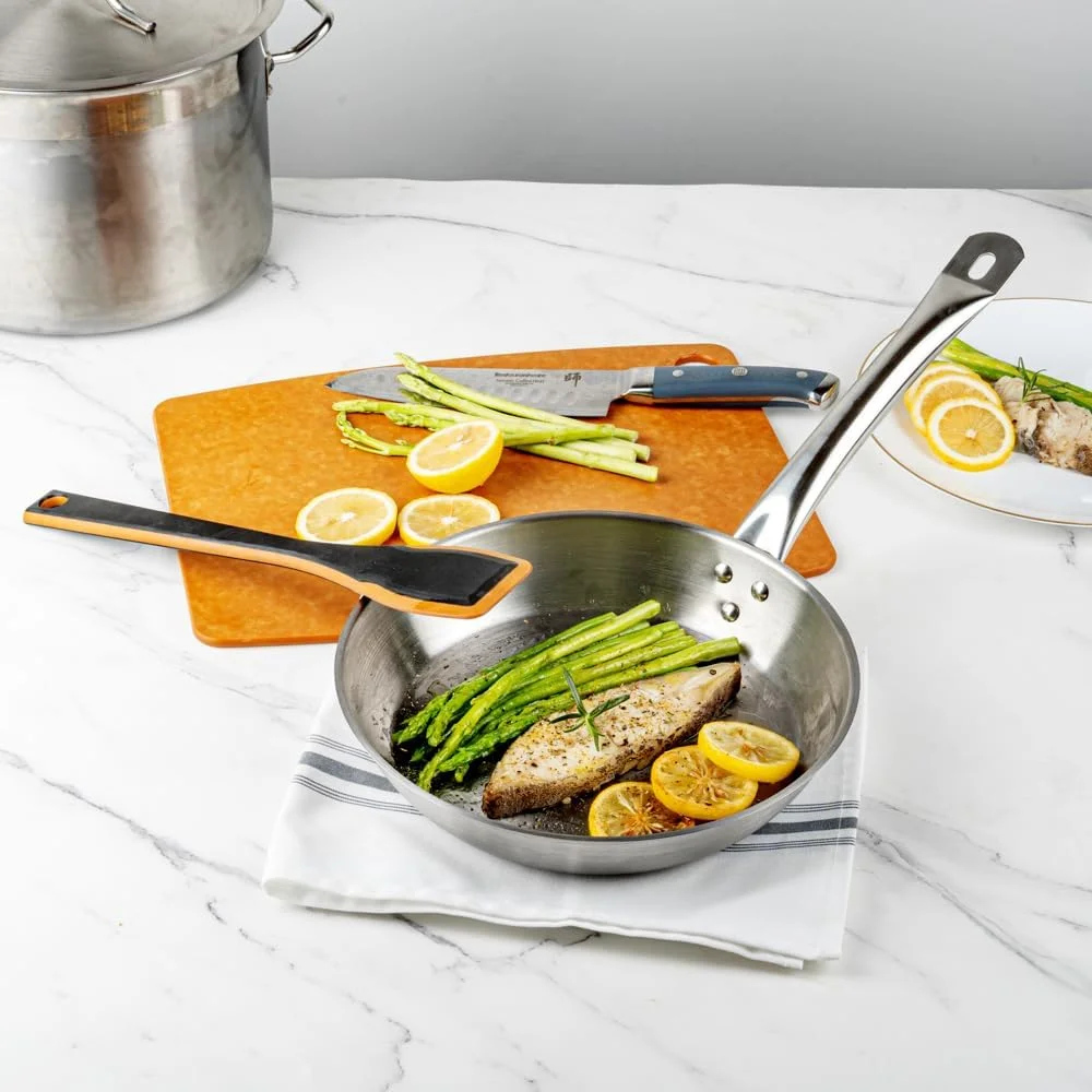 تابه استیل ضد زنگ رستوران ور سایز 10 اینچ مناسب برای اجاق های القایی، تابه کوچک - نچسب - سنگین، حرفه ای، مناسب مصارف تجاری - بسته 1 عددی - مت لوکس - تابه استیل ضد زنگ رستوران ور سایز 10 اینچ مناسب برای اجاق های القایی، تابه کوچک - نچسب - سنگین، حرفه ای، مناسب مصارف تجاری - بسته 1 عددی - مت لوکس -