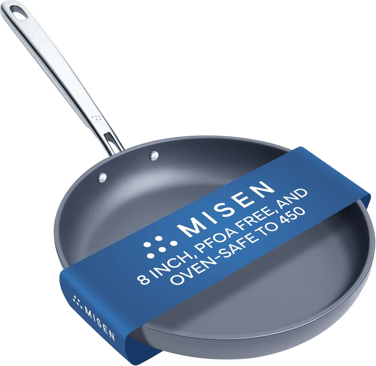 ست تابه نچسب میسن - تابه های 8، 10 و 12 اینچی برای پخت تخم مرغ و املت - مناسب برای اجاق های القایی، قابل شستشو در ماشین ظرفشویی، تابه های سرخ کردنی نچسب - تابه های تفت دهنده نچسب - 8 اینچ