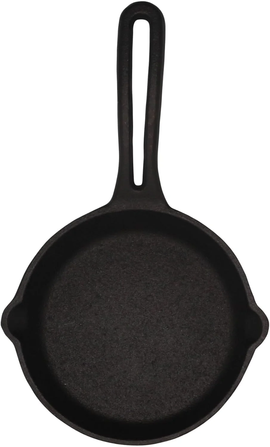 تابه کوچک چدنی میرو 4.5 اینچی با دهانه های چکه گیر، تابه از قبل چاشنی شده مناسب فر برای کمپینگ، استفاده در فضای داخلی و خارجی