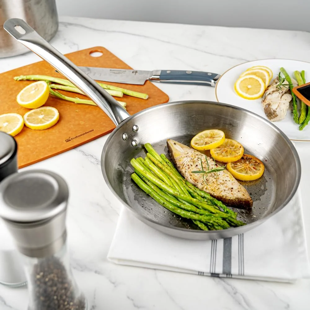 تابه استیل ضد زنگ رستوران ور سایز 10 اینچ مناسب برای اجاق های القایی، تابه کوچک - نچسب - سنگین، حرفه ای، مناسب مصارف تجاری - بسته 1 عددی - مت لوکس - تابه استیل ضد زنگ رستوران ور سایز 10 اینچ مناسب برای اجاق های القایی، تابه کوچک - نچسب - سنگین، حرفه ای، مناسب مصارف تجاری - بسته 1 عددی - مت لوکس -