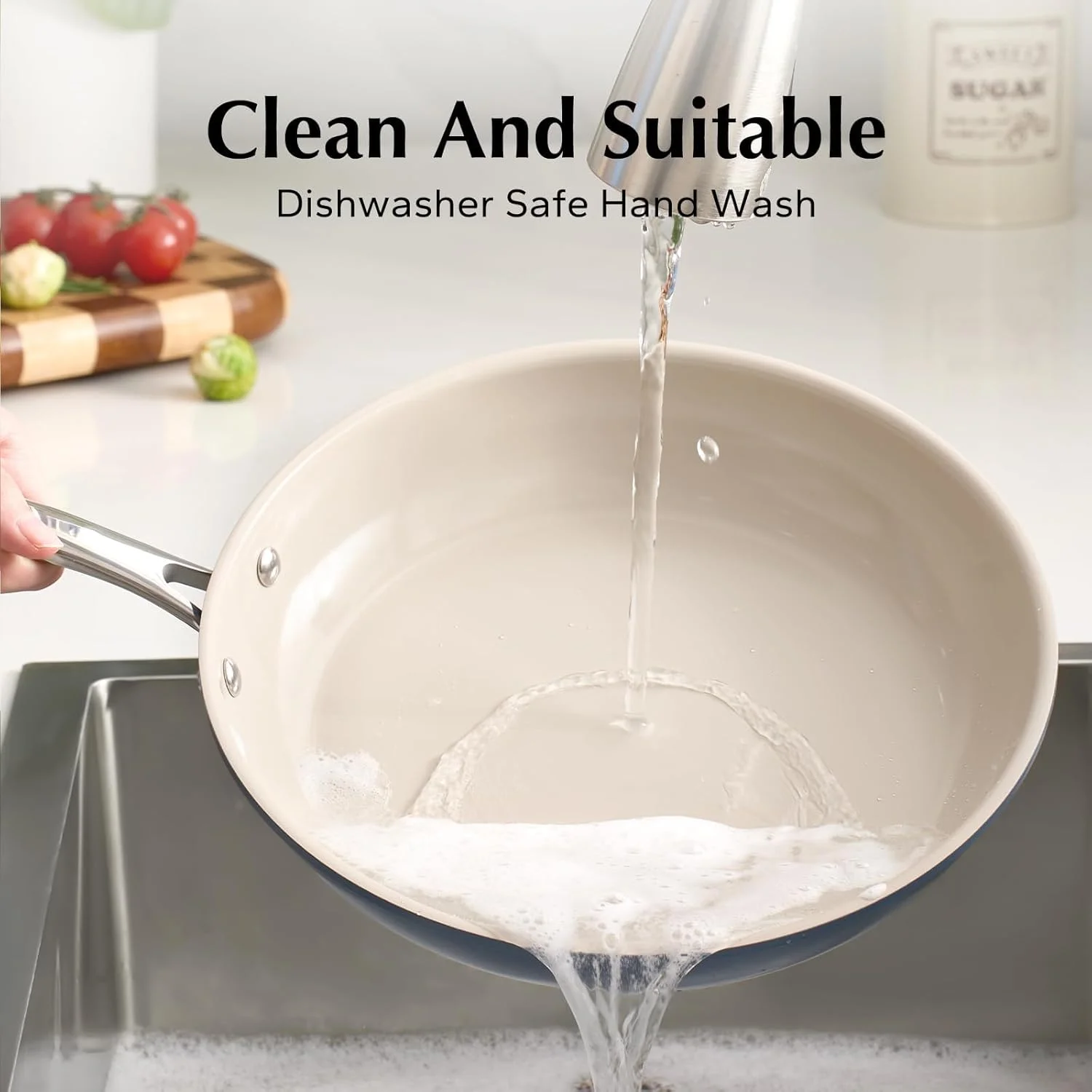 Redchef Non Stick Frying Pan, 20 24 28cm Ceramic Pots and Pan Set for Cooking, 8" 9.5" 11" Skillet Set, No PFAS & PTFE & PFOA with Stainless Steel Handle, Oven Safe Max to 842°F (Blue) Redchef Non Stick Frying Pan, 20 24 28cm Ceramic Pots and Pan Set for Cooking, 8" 9.5" 11" Skillet Set, No PFAS & PTFE & PFOA with Stainless Steel Handle, Oven Safe Max to 842°F (Blue)