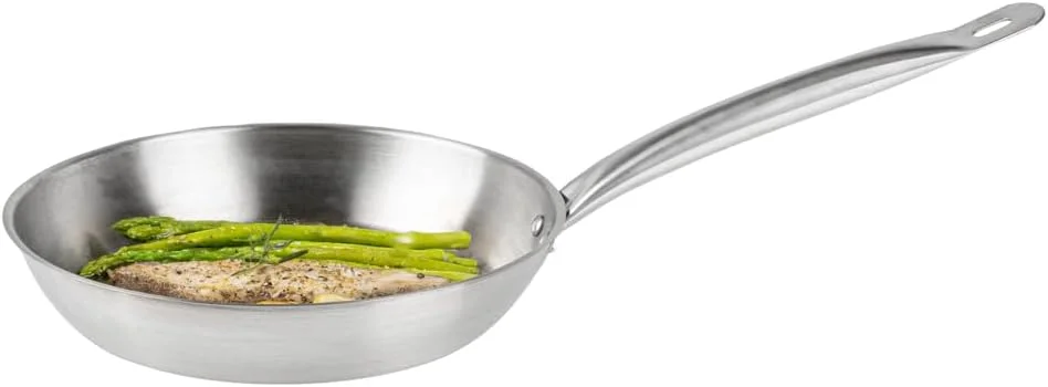 تابه استیل ضد زنگ رستوران ور سایز 10 اینچ مناسب برای اجاق های القایی، تابه کوچک - نچسب - سنگین، حرفه ای، مناسب مصارف تجاری - بسته 1 عددی - مت لوکس - تابه استیل ضد زنگ رستوران ور سایز 10 اینچ مناسب برای اجاق های القایی، تابه کوچک - نچسب - سنگین، حرفه ای، مناسب مصارف تجاری - بسته 1 عددی - مت لوکس -