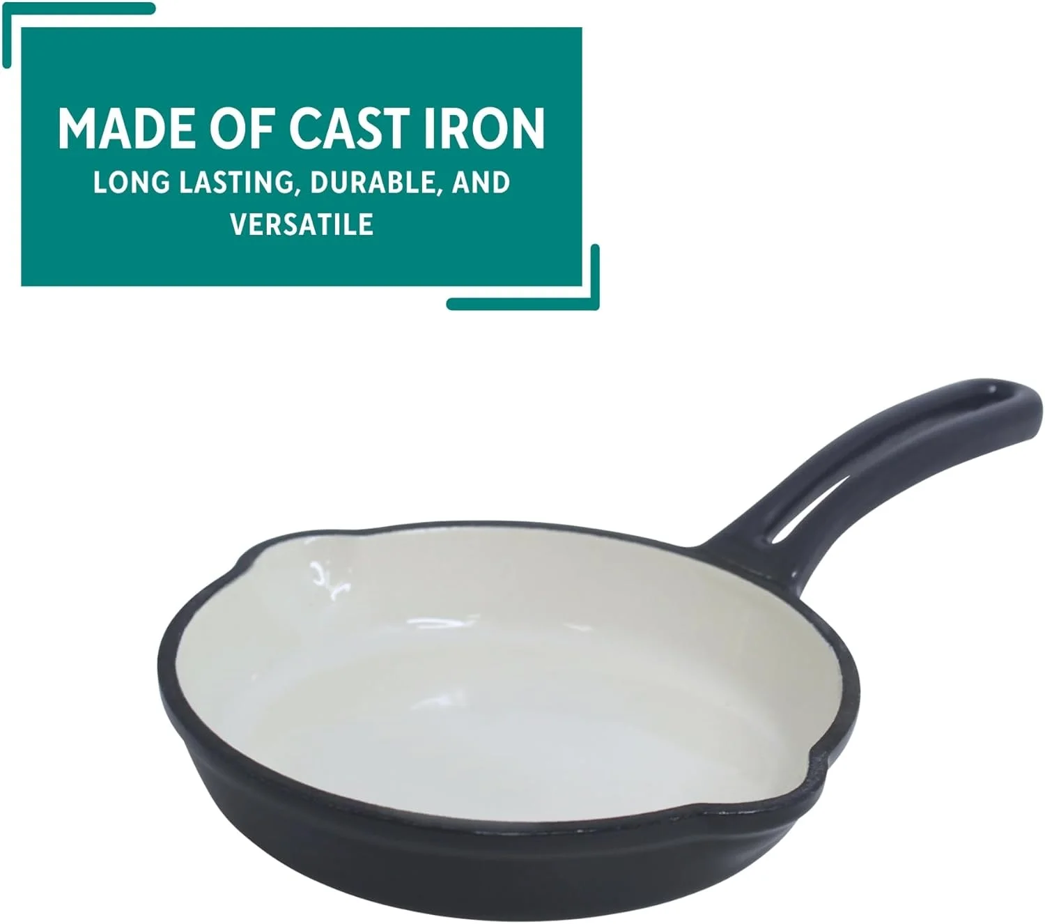 تابه چدنی میناکاری شده 15 سانتی متری میرو، خاکستری