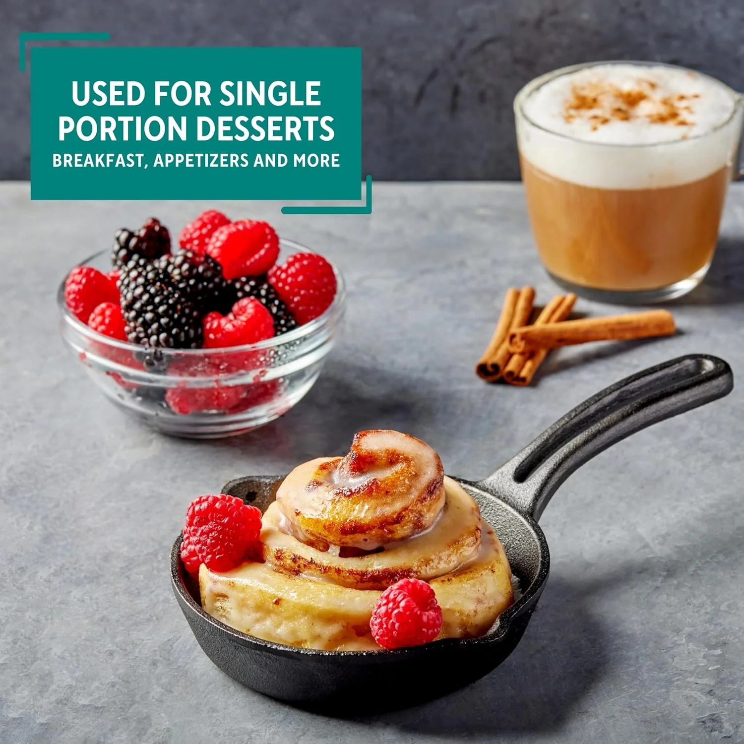 تابه کوچک چدنی میرو 4.5 اینچی با دهانه های چکه گیر، تابه از قبل چاشنی شده مناسب فر برای کمپینگ، استفاده در فضای داخلی و خارجی تابه کوچک چدنی میرو 4.5 اینچی با دهانه های چکه گیر، تابه از قبل چاشنی شده مناسب فر برای کمپینگ، استفاده در فضای داخلی و خارجی