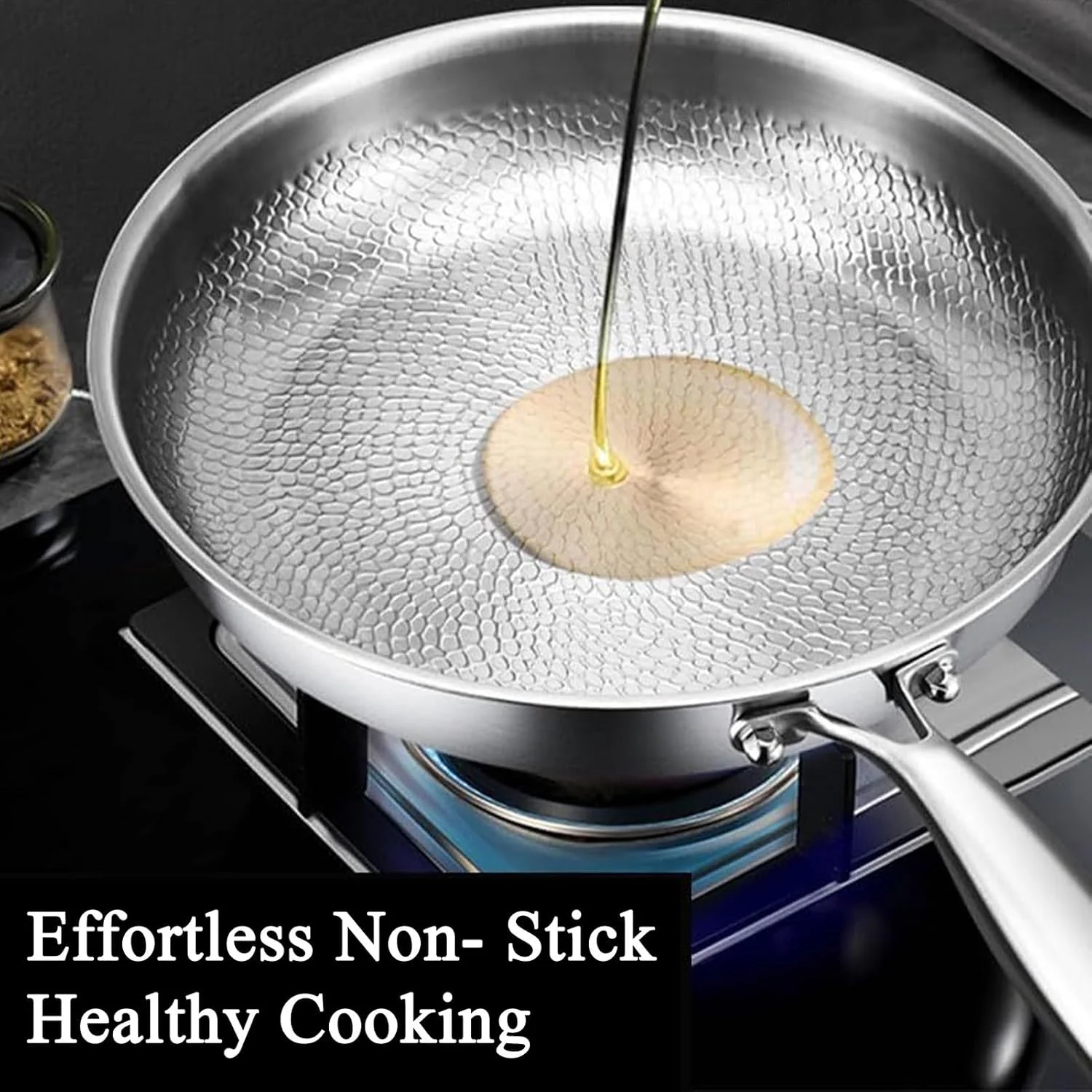 تابه و ماهیتابه، تابه نچسب عمیق با درب و کفگیر، ست ظروف آشپزخانه برای پخت ماهی، استیک، پنکیک، پخت و پز و سرخ کردن تابه و ماهیتابه، تابه نچسب عمیق با درب و کفگیر، ست ظروف آشپزخانه برای پخت ماهی، استیک، پنکیک، پخت و پز و سرخ کردن