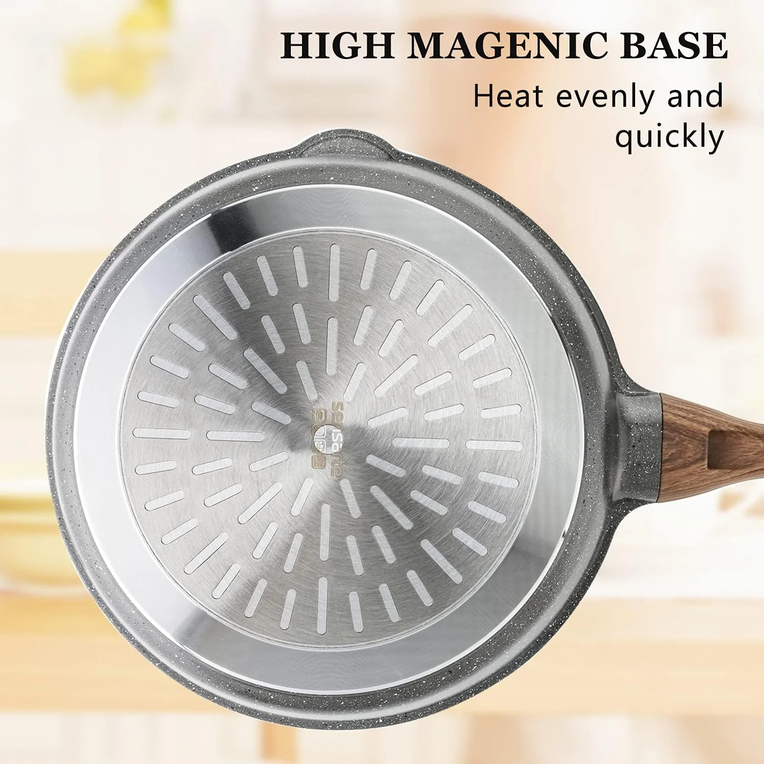 تابه سرخ کن عمیق نچسب SENSARTE، تابه تفت دهنده 25/28/30 سانتی متری با درب، دسته خنک شونده، تابه آشپزی سنگی سالم، سازگار با القایی، بدون PFOA (25 سانتی متری) تابه سرخ کن عمیق نچسب SENSARTE، تابه تفت دهنده 25/28/30 سانتی متری با درب، دسته خنک شونده، تابه آشپزی سنگی سالم، سازگار با القایی، بدون PFOA (25 سانتی متری)