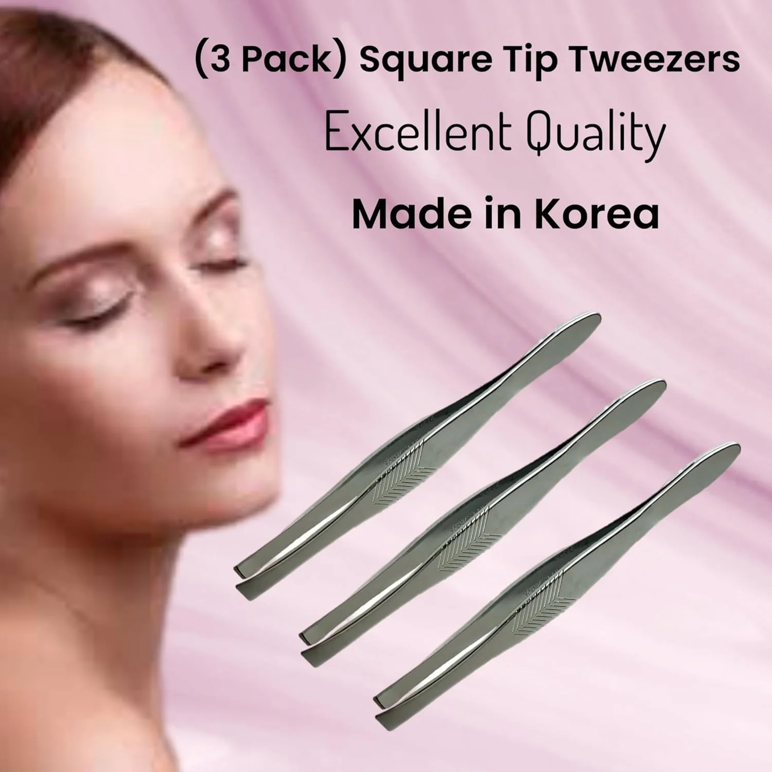 موچین حرفه ای نوک مربعی آجدار مدل وینتیج ALAZCO، دقت عالی برای برداشتن موهای صورت، خرده چوب و موهای زیر پوستی، نوک صاف، مناسب برای خانم ها و آقایان، ساخت کره موچین حرفه ای نوک مربعی آجدار مدل وینتیج ALAZCO، دقت عالی برای برداشتن موهای صورت، خرده چوب و موهای زیر پوستی، نوک صاف، مناسب برای خانم ها و آقایان، ساخت کره
