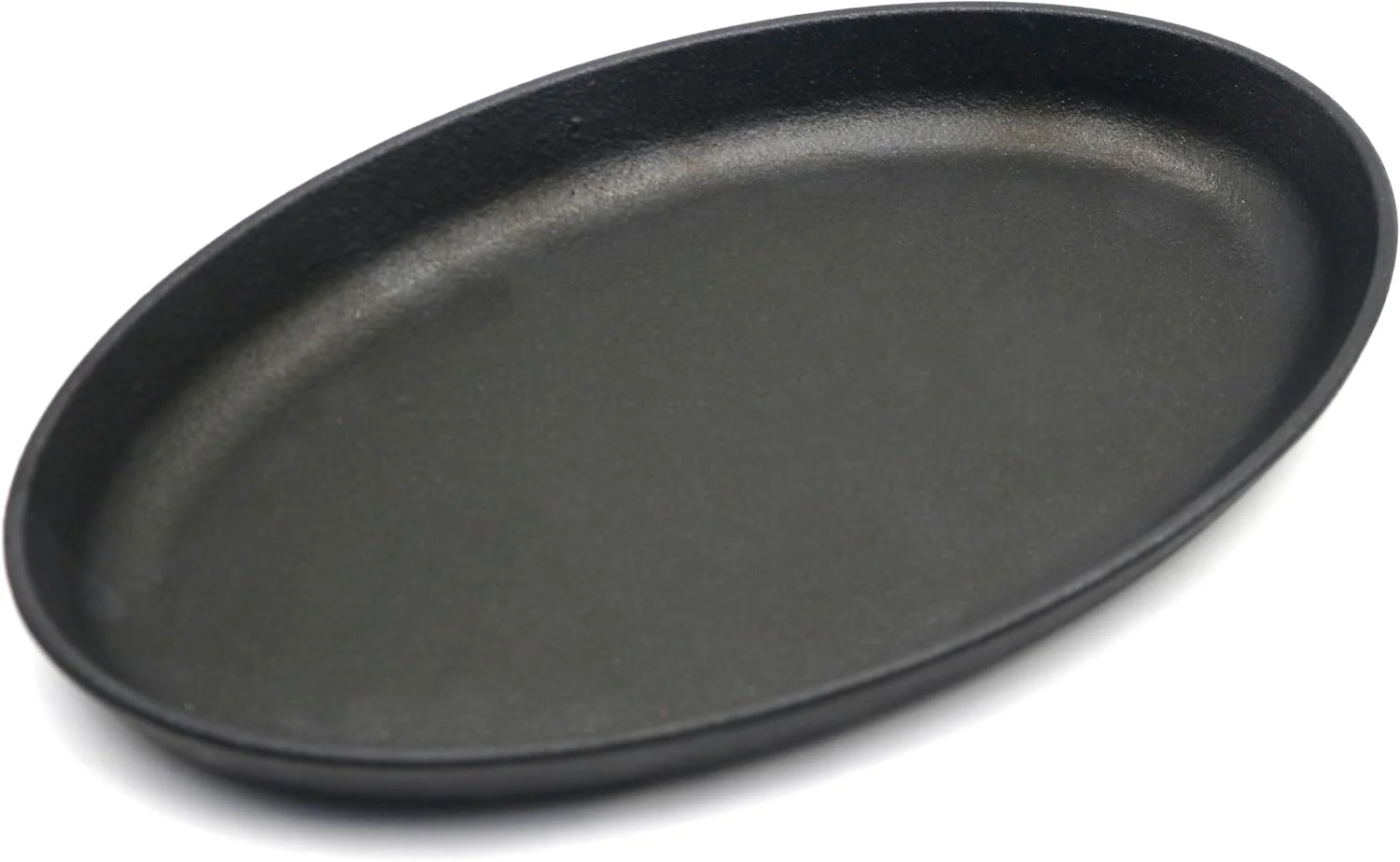 تابه چدنی گریس، صفحه گریل با پایه چوبی، تابه فاجیتای چدنی مناسب سرو در منزل و رستوران (بیضی شکل - قطر 26.5 سانتی متر) تابه چدنی گریس، صفحه گریل با پایه چوبی، تابه فاجیتای چدنی مناسب سرو در منزل و رستوران (بیضی شکل - قطر 26.5 سانتی متر)