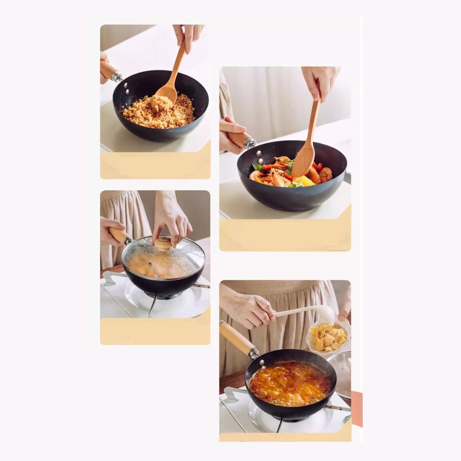 تابه چدنی چند منظوره با دسته راحت، مناسب برای پخت و پز روزانه در منزل (24 سانتی متر) تابه چدنی چند منظوره با دسته راحت، مناسب برای پخت و پز روزانه در منزل (24 سانتی متر)