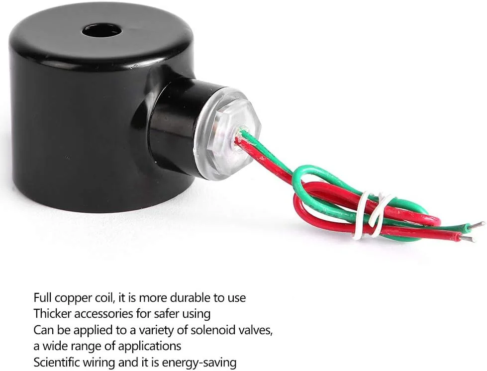 سیم پیچ شیر برقی مسی Gearwell، سیم پیچ مسی سری 2W، سیم پیچ حرکت مستقیم صنعتی با رزوه مادگی، شیر الکترومغناطیسی برای کاربردهای آب، هوا و گاز سیم پیچ شیر برقی مسی Gearwell، سیم پیچ مسی سری 2W، سیم پیچ حرکت مستقیم صنعتی با رزوه مادگی، شیر الکترومغناطیسی برای کاربردهای آب، هوا و گاز