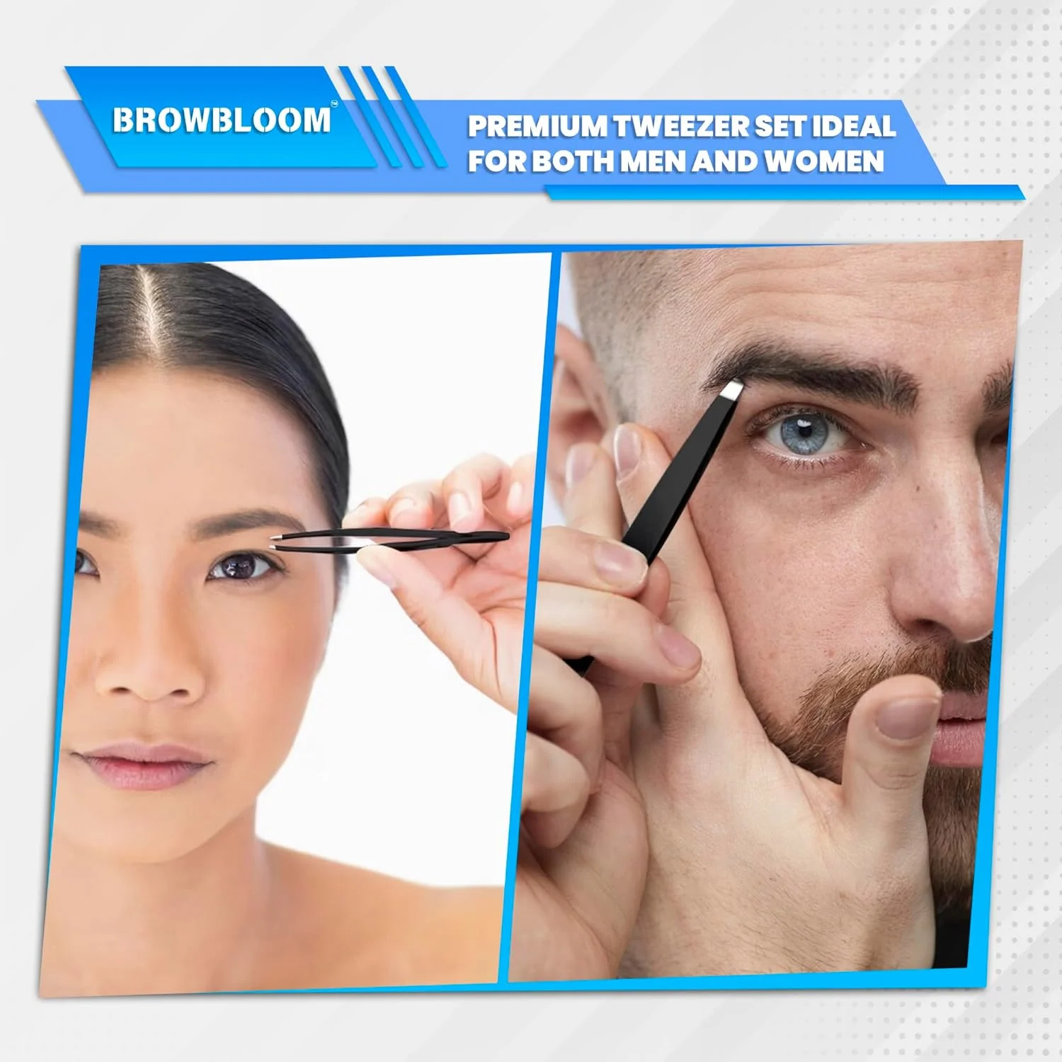 مجموعه 4 عددی موچین حرفه ای ابرو BROWBLOOM برای موهای صورت زنان، موچین های دقیق استیل ضد زنگ مشکی برای موهای زیر پوستی، موچین ابرو برای مردان، همراه با کیف حمل (ست مشکی) مجموعه 4 عددی موچین حرفه ای ابرو BROWBLOOM برای موهای صورت زنان، موچین های دقیق استیل ضد زنگ مشکی برای موهای زیر پوستی، موچین ابرو برای مردان، همراه با کیف حمل (ست مشکی)