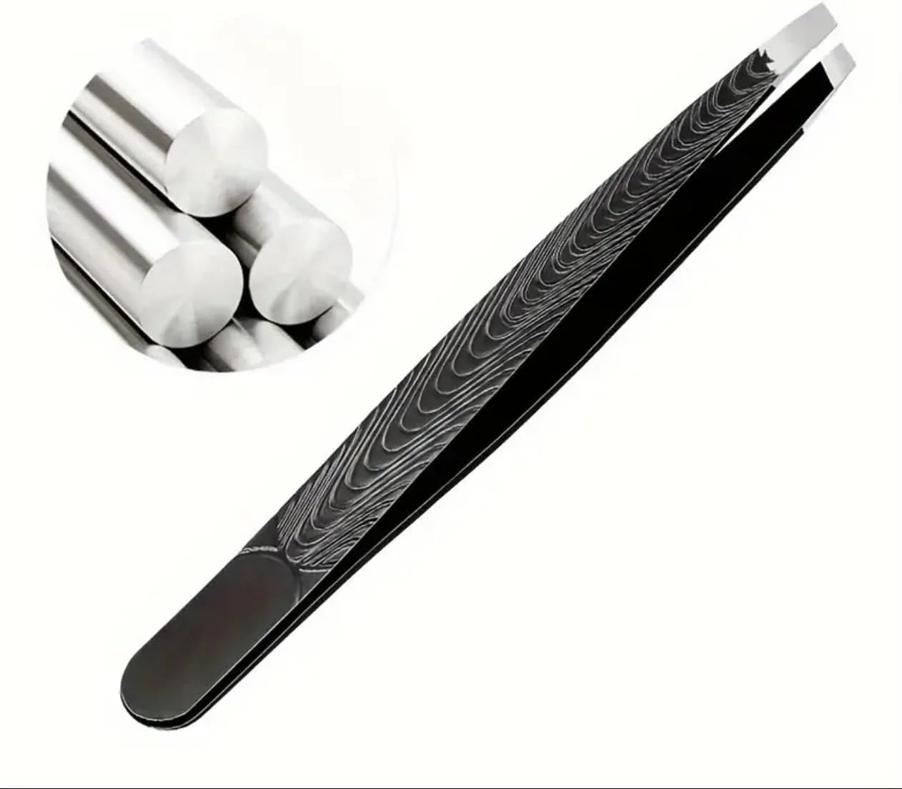 موچین نوک کج دقیق CleanWave - از بین بردن حرفه ای مو برای ابروها، ریش و سبیل کاملاً مرتب! ایده آل برای ابروها، نظافت - ضد لغزش، ابزارهای دقیق درجه حرفه ای