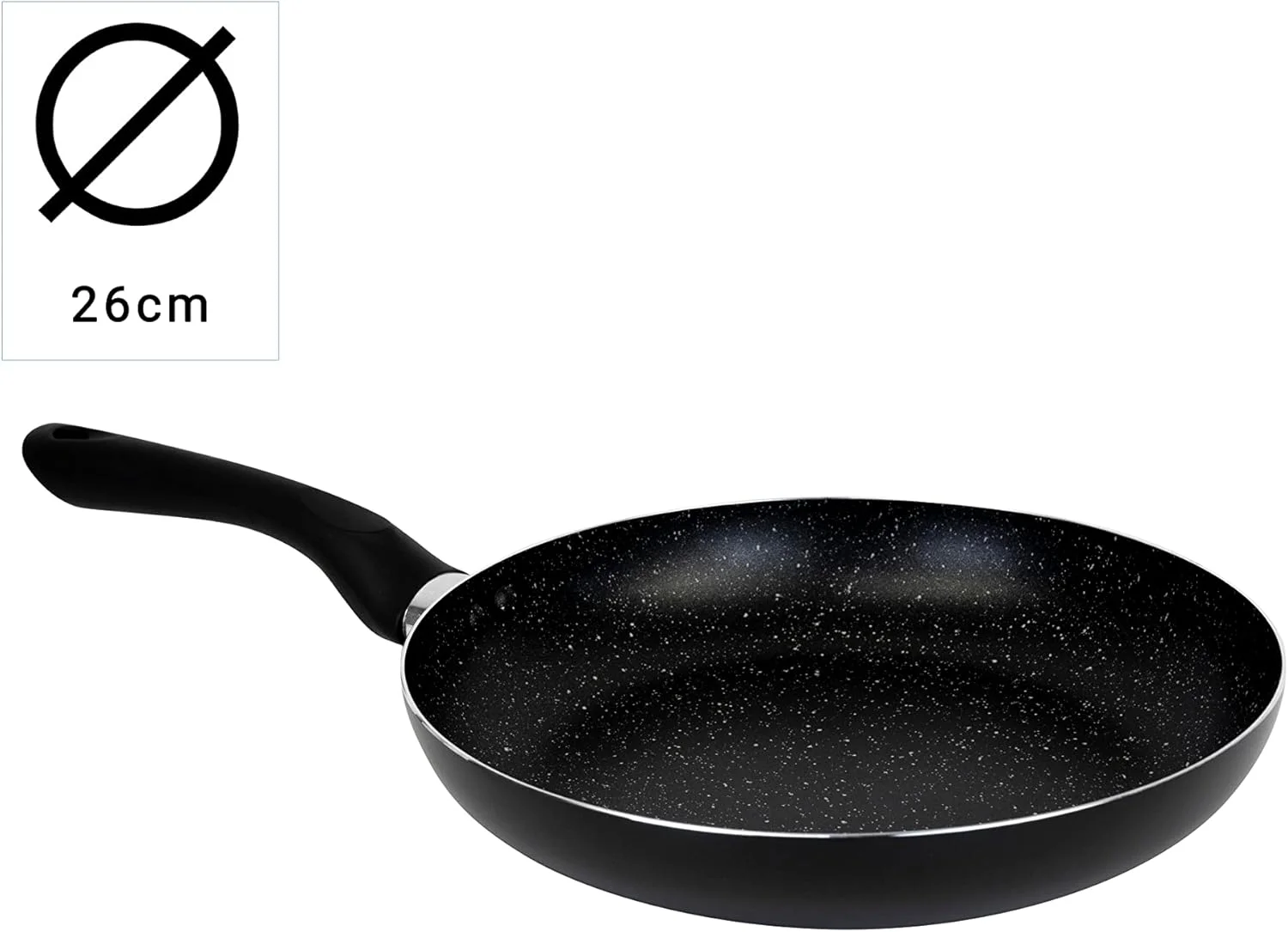 تابه ویلسون با پوشش مرمر بادوام، تابه نچسب برای سرخ کردن/تفت دادن، کف آلومینیومی فورج شده - تابه - 26 سانتی متر تابه ویلسون با پوشش مرمر بادوام، تابه نچسب برای سرخ کردن/تفت دادن، کف آلومینیومی فورج شده - تابه - 26 سانتی متر