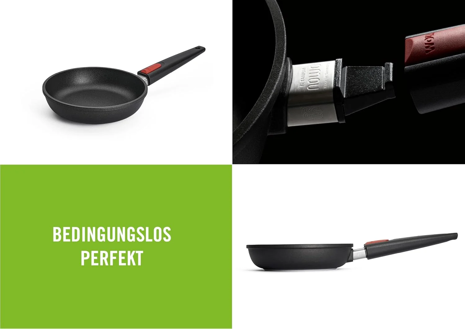 تابه ووک نونو وول سایز 20 سانتی متر با دسته جداشدنی تابه ووک نونو وول سایز 20 سانتی متر با دسته جداشدنی