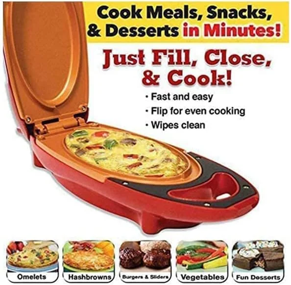 Yameem یمیم تابه املت پز مسی قرمز 5 دقیقه ای نچسب، تابه دو طرفه مسی قرمز 5 دقیقه ای، اجاق برقی، تابه گریل چدنی با سطح نچسب ضد خش Yameem یمیم تابه املت پز مسی قرمز 5 دقیقه ای نچسب، تابه دو طرفه مسی قرمز 5 دقیقه ای، اجاق برقی، تابه گریل چدنی با سطح نچسب ضد خش