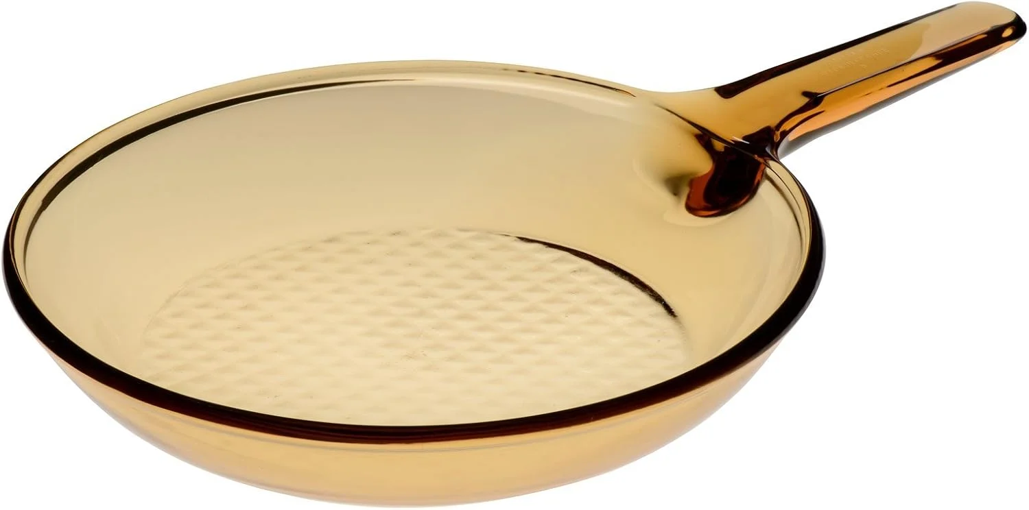 Visions Cookware Glass Frying Pan 9" Skilllet Vss-9, Brown, 3744, Skillet Vss9, 23 cm