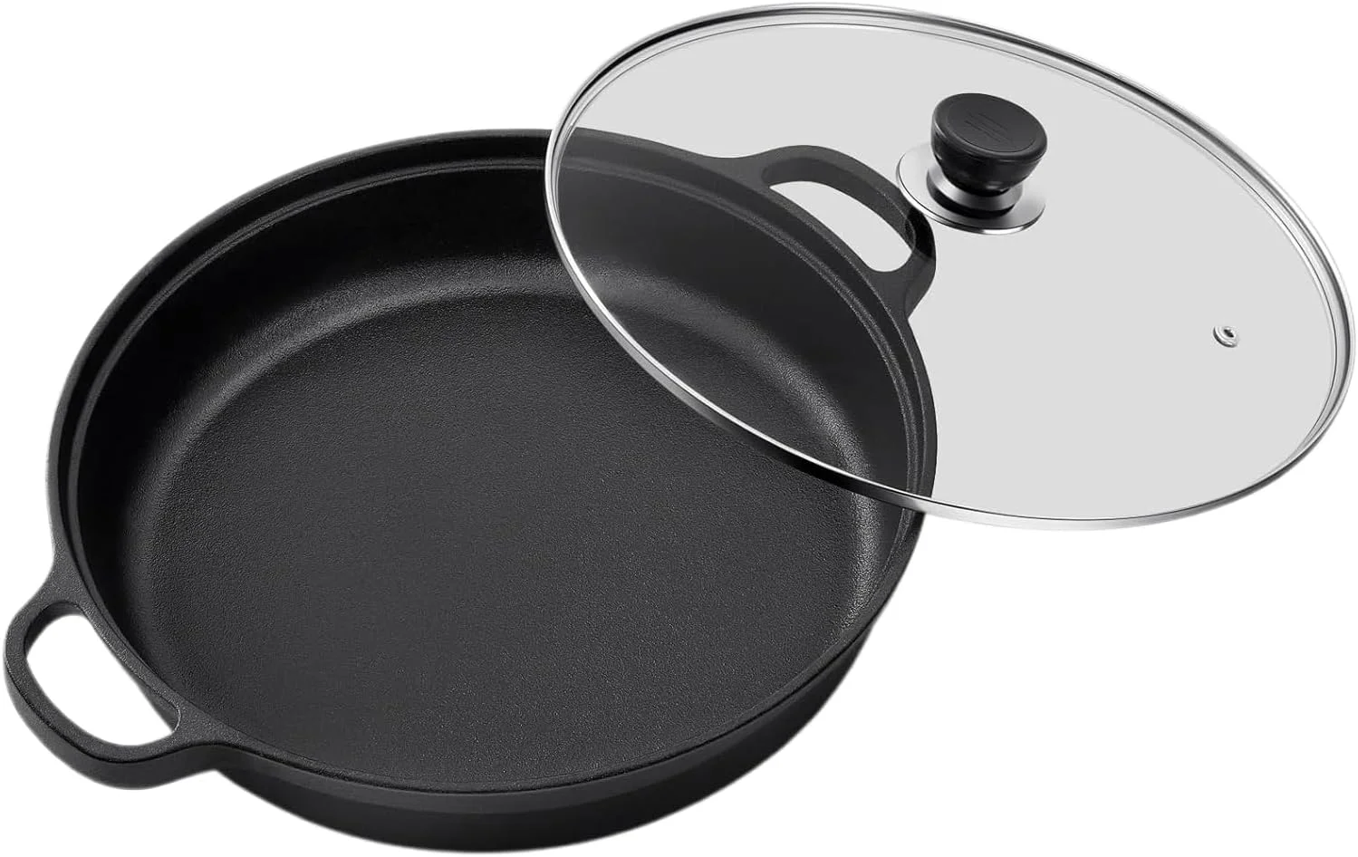 تابه نچسب | تابه بدون چسبندگی با درب برای اجاق گازهای القایی، ابزار آشپزی ارگونومیک، تابه پخت و پز برای صبحانه، پنکیک و شام تابه نچسب | تابه بدون چسبندگی با درب برای اجاق گازهای القایی، ابزار آشپزی ارگونومیک، تابه پخت و پز برای صبحانه، پنکیک و شام