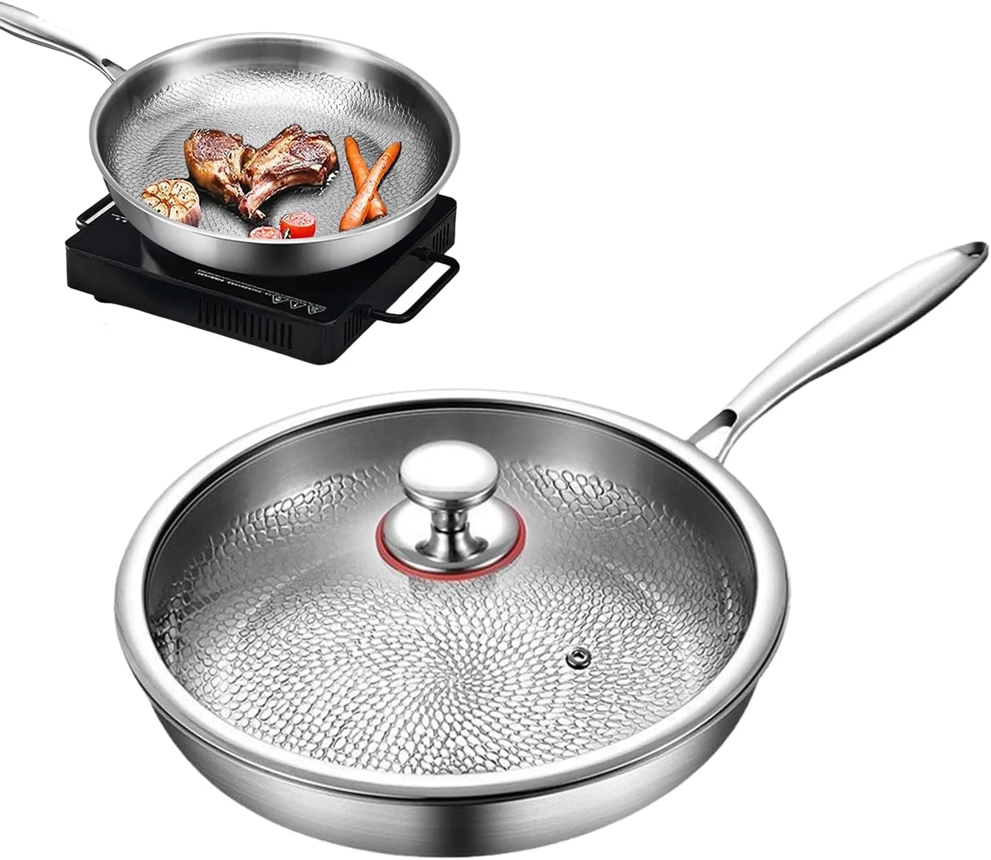 تابه چکش کاری شده تیتانیومی | ماهیتابه و تابه سرخ کردنی، ظروف نچسب برای استفاده روزانه در خوابگاه، آپارتمان، آشپزخانه، رستوران، هتل، کمپینگ تابه چکش کاری شده تیتانیومی | ماهیتابه و تابه سرخ کردنی، ظروف نچسب برای استفاده روزانه در خوابگاه، آپارتمان، آشپزخانه، رستوران، هتل، کمپینگ