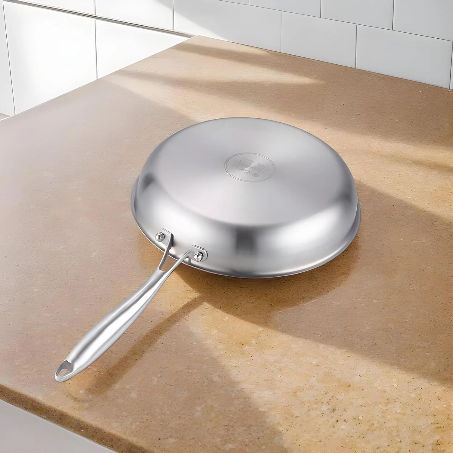 تابه تیتانیومی - تابه و گریل ظروف غذاخوری کمپینگ در فضای باز با درب برای خوابگاه، رستوران، هتل، آشپزخانه، آپارتمان، کمپینگ