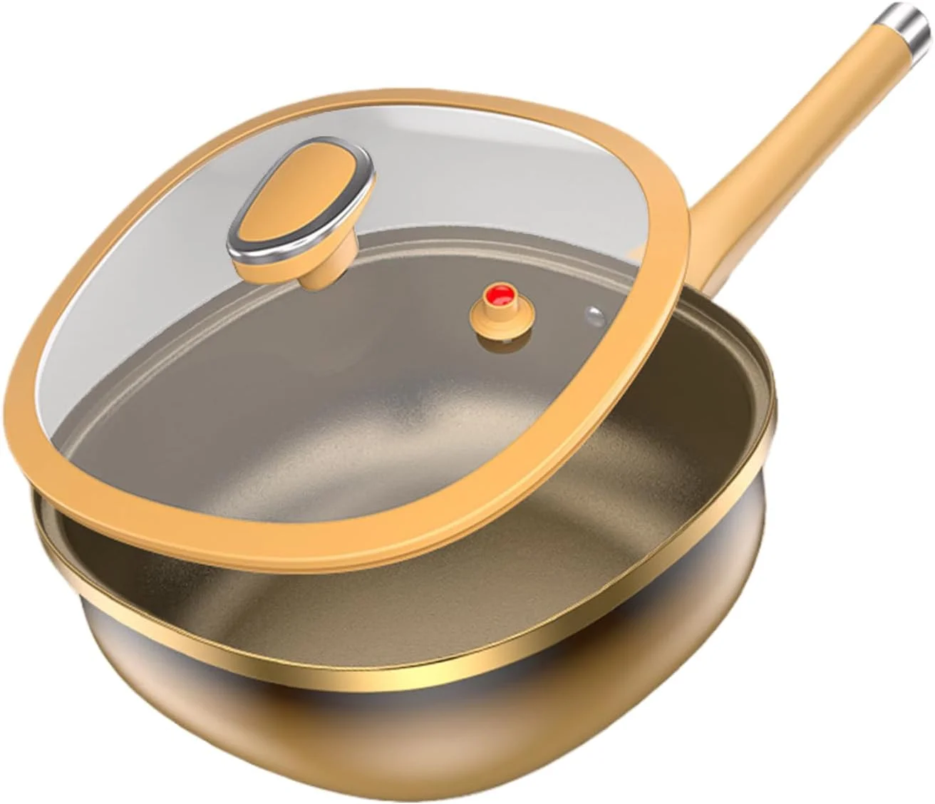 تابه سرخ کردنی - تابه نچسب آلیاژ تیتانیوم، تابه عمیق با درب و لوازم پخت و پز برای اجاق گاز، اجاق برقی، تخم مرغ، املت، گریل و پخت تابه سرخ کردنی - تابه نچسب آلیاژ تیتانیوم، تابه عمیق با درب و لوازم پخت و پز برای اجاق گاز، اجاق برقی، تخم مرغ، املت، گریل و پخت