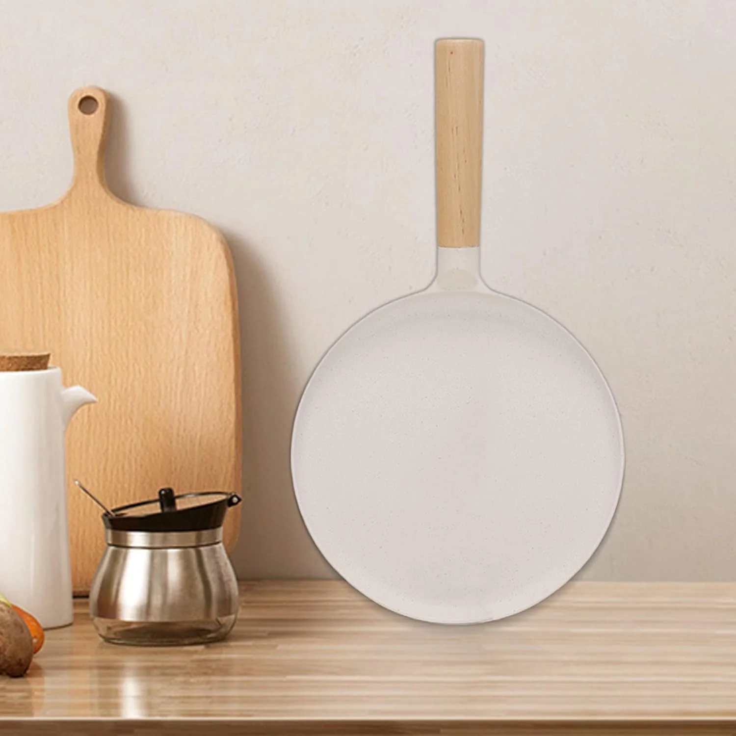 تابه های سرخ کردنی - تابه های 9.5 اینچی، رسانای سریع حرارت با دسته ارگونومیک، ظروف پخت و پز قابل استفاده مجدد برای اجاق گاز، فر، آشپزخانه، منزل، رستوران، کمپینگ